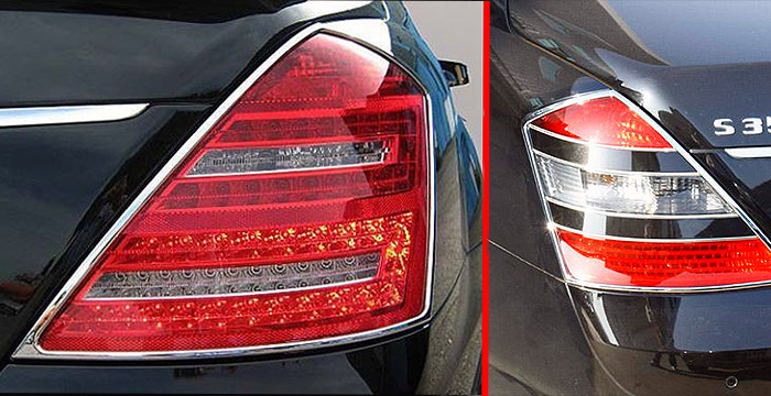 Custom Mercedes S Class  All Styles Chrome Accessories (2007 - 2013) - $129.00 (Part #MB-006-CA)